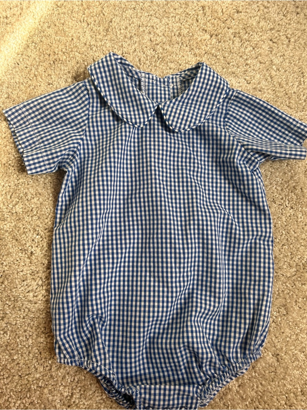 The Beaufort Bonnet Company Blue and White Gingham One-Piece